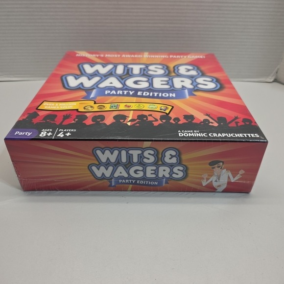 Wits & Wagers Party Edition Board Game Betting Guessing Fun Fast New Sealed Box - Picture 3 of 5